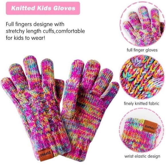 Kids Winter Hat Gloves Scarf Set - Picture 4 of 7